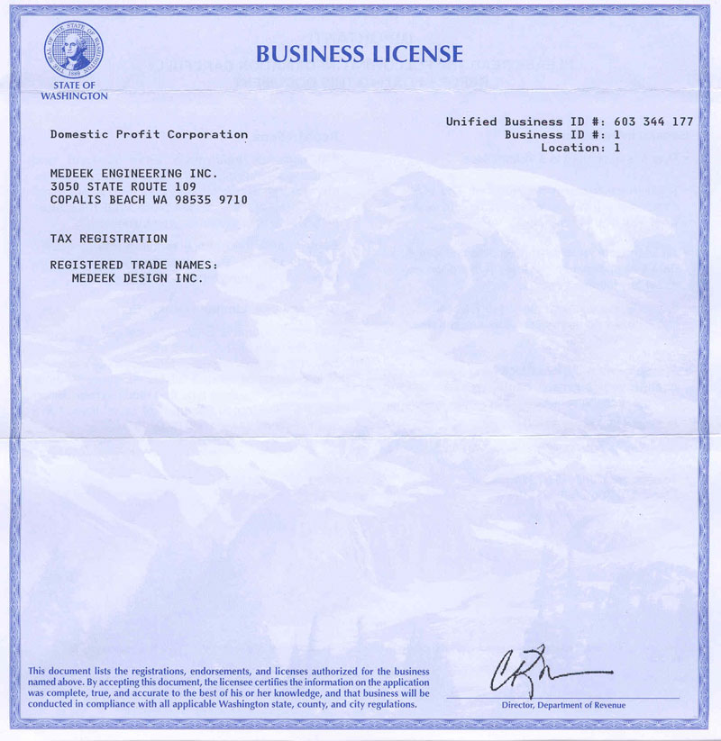 Renew Business License Washington State