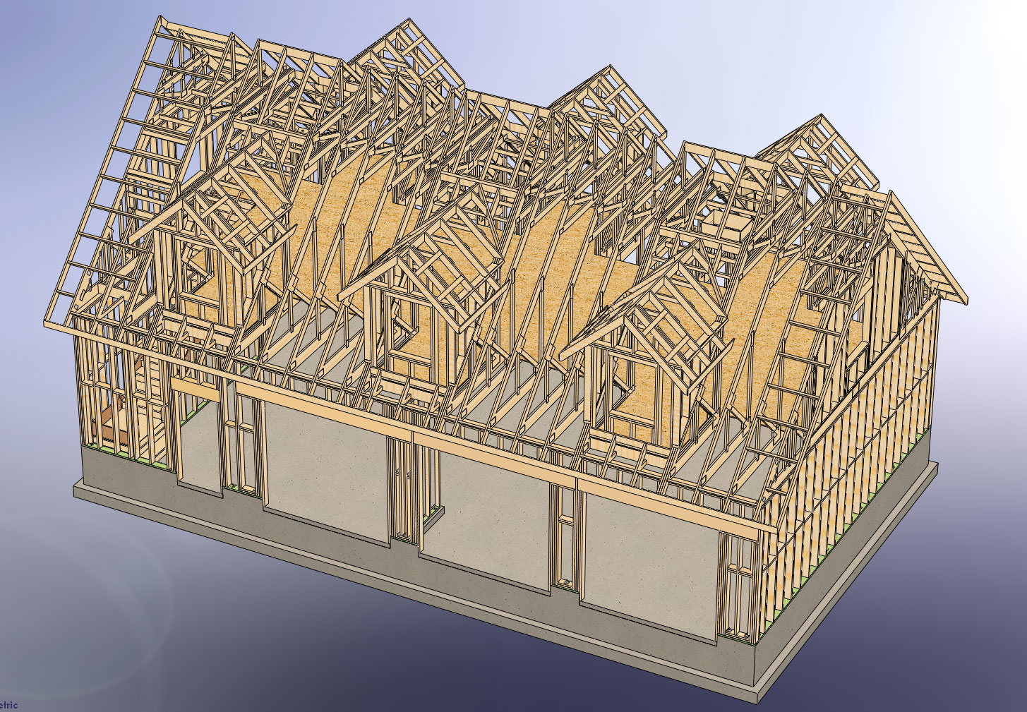 48 x 28 three car garage with attic