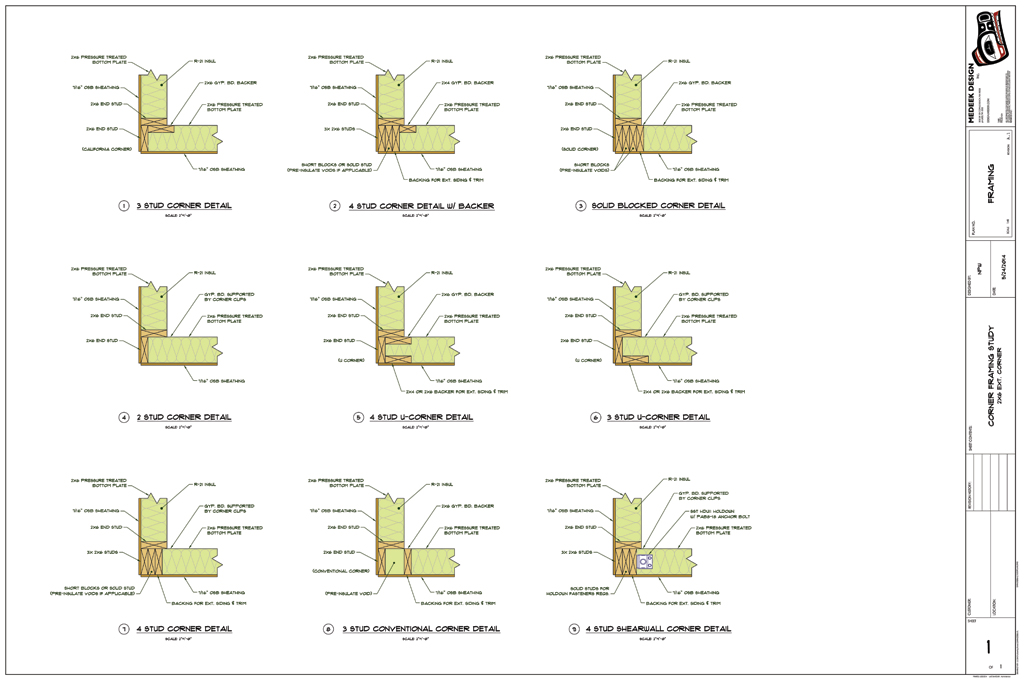 exterior stud wall