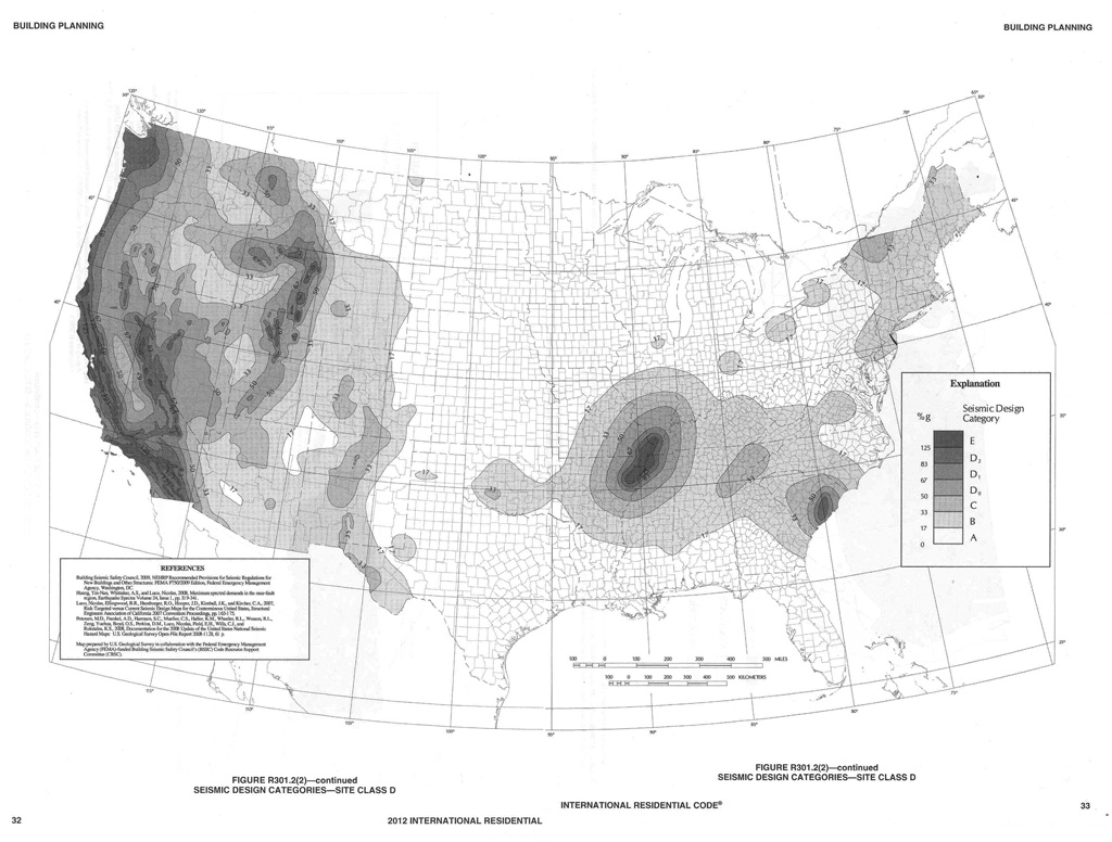 IBC Seismic Zone Map