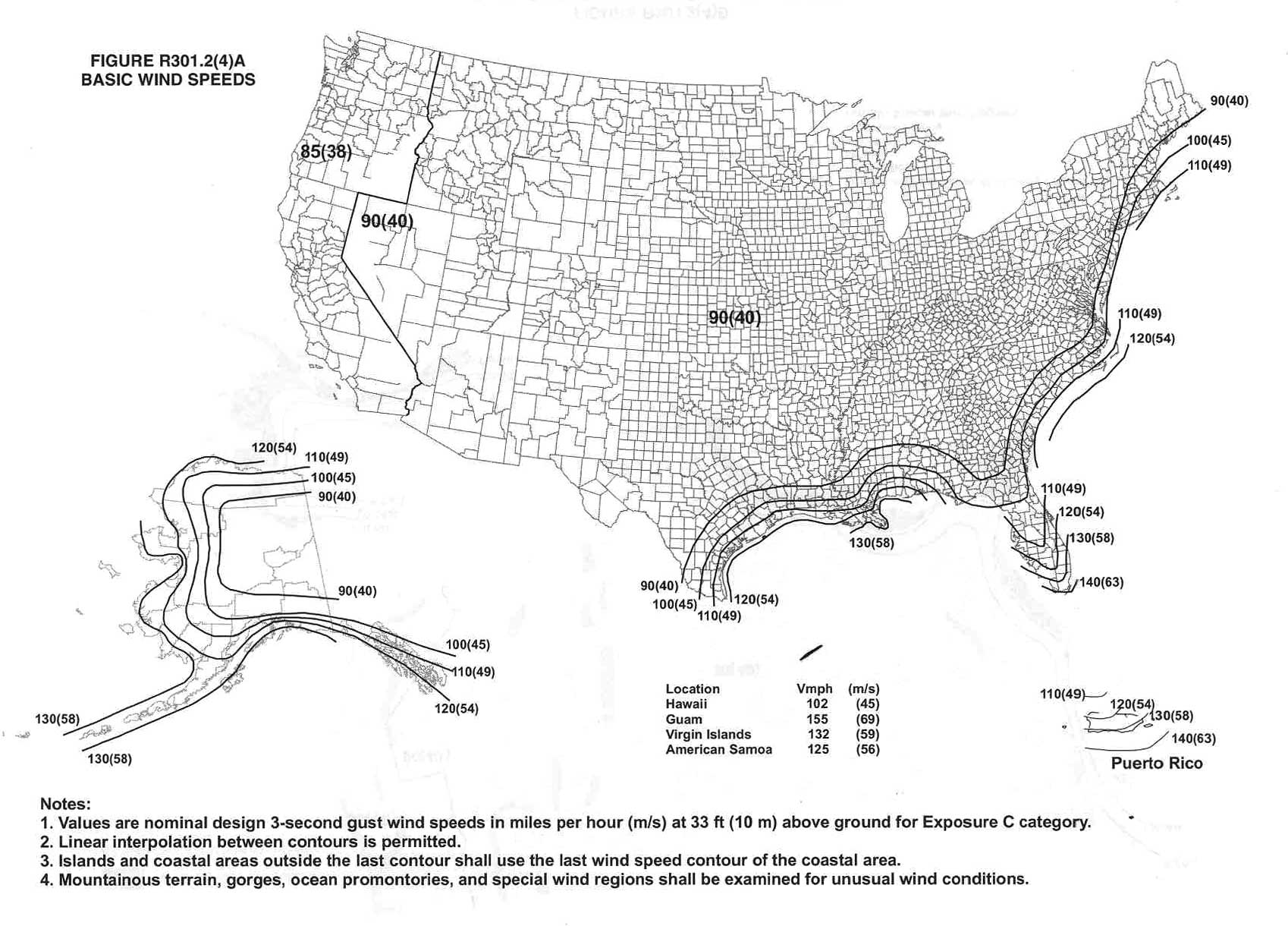 Design Wind Speed Map